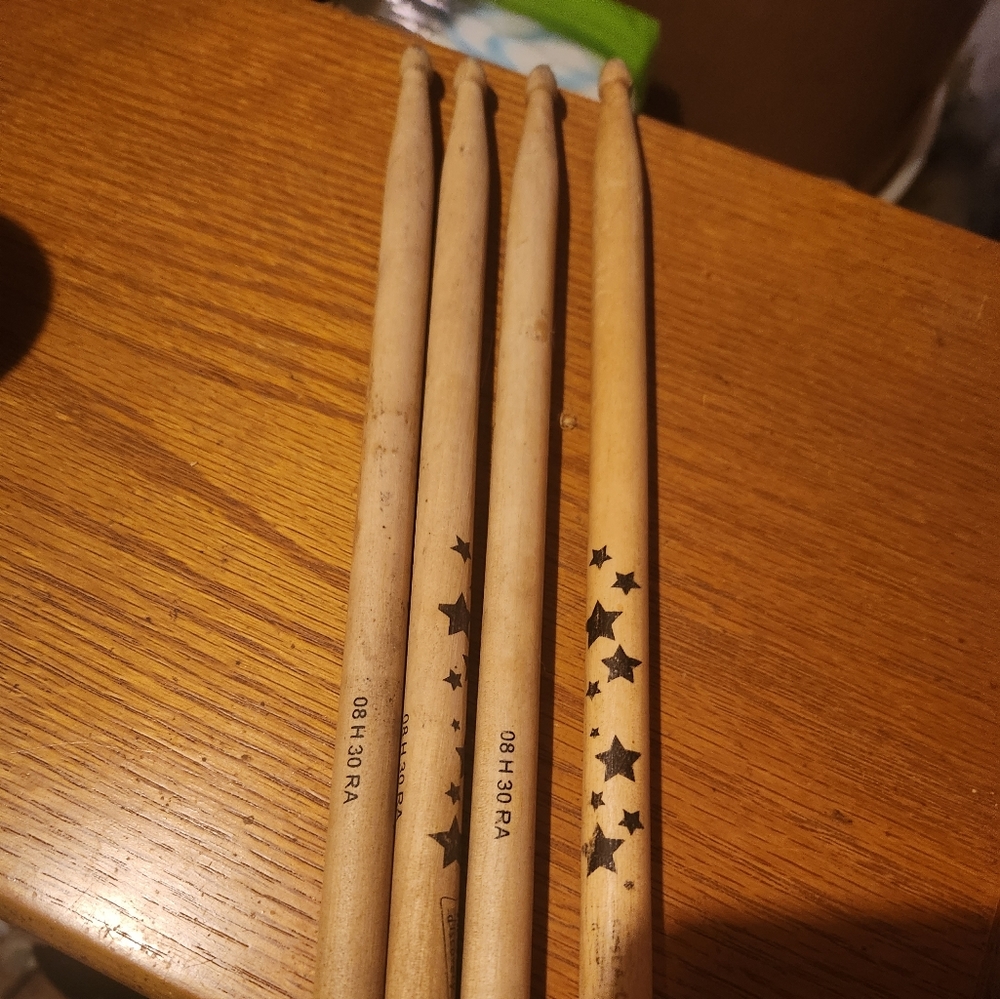 Kids wooden drumsticks